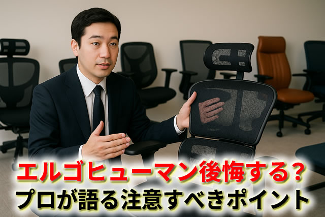 エルゴヒューマン後悔する？プロ購入者が語る壊れやすさ・腰痛悪化の実態とは