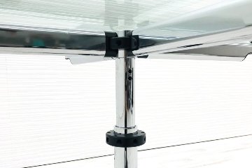 USM Kitos キトス ガラステーブル 会議テーブル カフェテーブル ダイニングテーブル 丸テーブル 直径895mm 中古オフィス家具画像