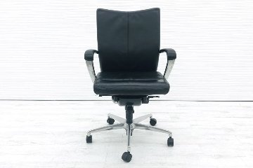 イトーキ プレクサスチェア 役員チェア 役員家具 ミドルバック エグゼクティブチェア 中古オフィス家具 KWE-665LE-Z9T1画像