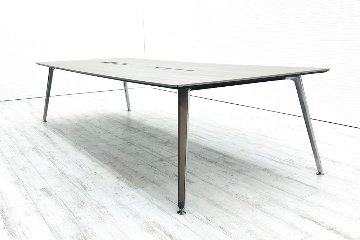 オカムラ プリシード 大型会議テーブル W3200×D1200mm×H720mm 幅3200 ミーティングテーブル 会議机 中古オフィス家具画像