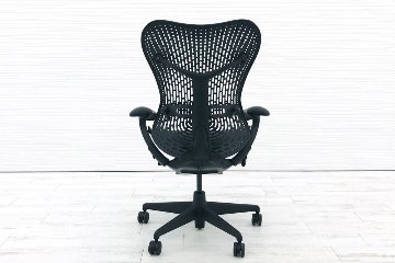ハーマンミラー ミラチェア 中古チェア Herman Miller Mirra Chair メッシュ 事務椅子 中古オフィス家具 ブラック MR113AAM画像