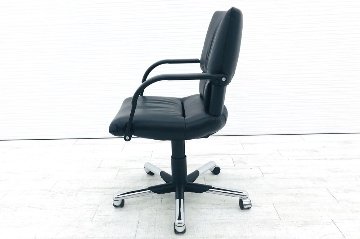 ヴィトラ フィグラチェア Vitra フィグラ 中古 figura chair デザイナーズチェア ローバック 革 ブラック画像