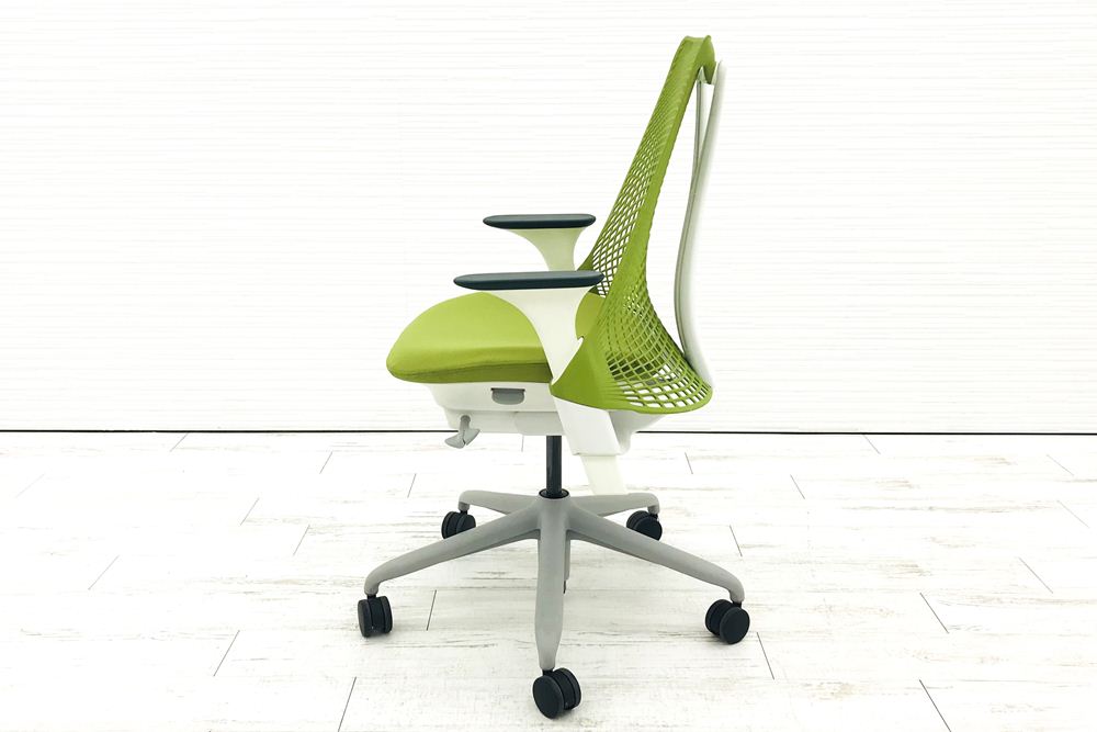 ハーマンミラー セイルチェア 中古 グリーン SAYL Chairs デザインチェア 中古オフィス家具の画像
