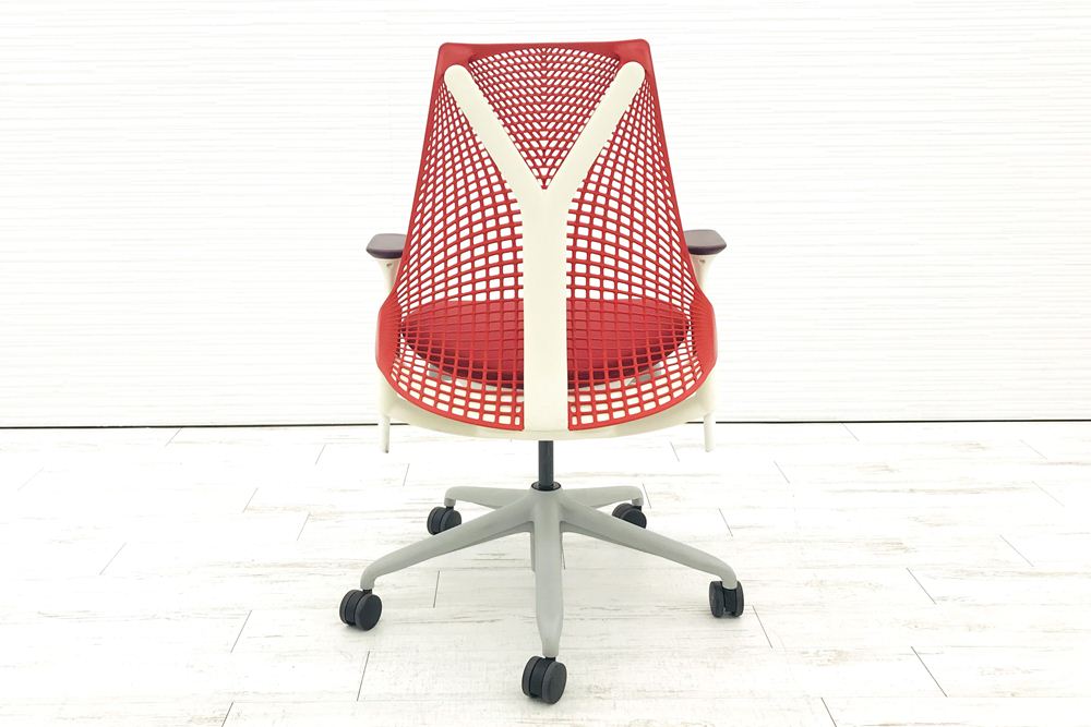 ハーマンミラー セイルチェア 中古 レッド SAYL Chairs デザインチェア 中古オフィス家具画像