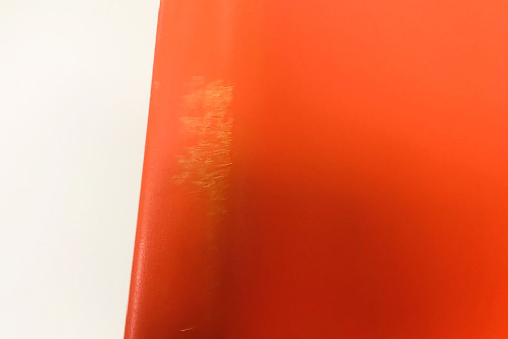 ヴィトラ イームズ イームズチェア Vitra Eames プラスチックサイドシェルチェア DSR クロームベース オレンジ画像