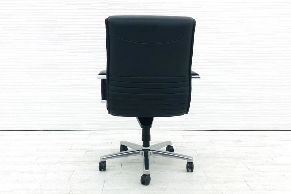 オカムラ エグゼクティブチェア CEシリーズ 役員椅子 中古チェア 役員チェア 革張り 中古オフィス家具 CE57HZ画像