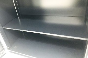 コクヨ エディア 両開き書庫 中古キャビネット下置き 収納 収納家具 中古オフィス家具 BWUH-SD59E6C ブラック画像