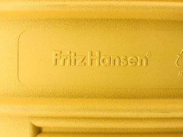 フリッツハンセン ビンテージチェア FritzHansen アンサンブル ENSEMBLE ミーティングチェア スタッキングチェア イエロー画像