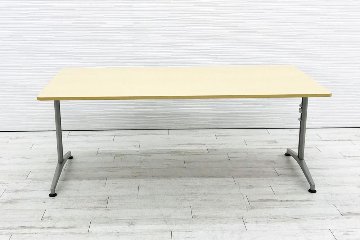 イトーキ DEシリーズ ミーティングテーブル 中古 W1800×D900×H700 幅1800 会議机 テーブル 中古オフィス家具画像