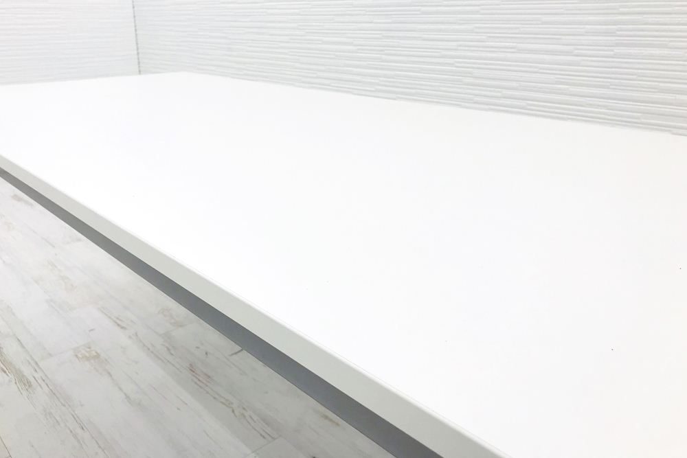 平机 中古テーブル 中古 G-Style ホワイト 1800×750×700㎜ ミーティングテーブル W1800 中古オフィス家具画像