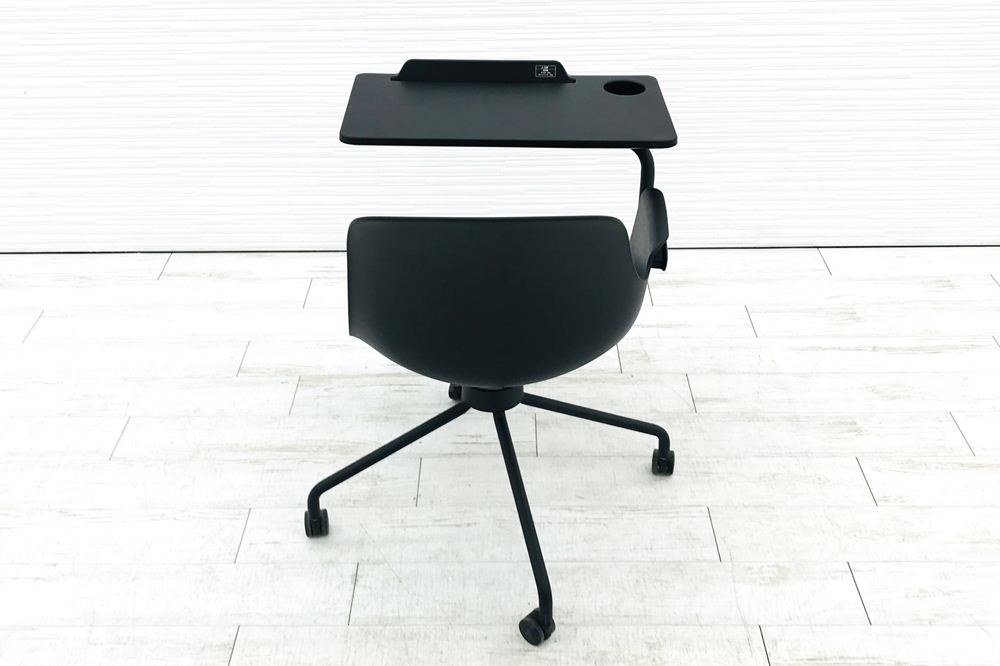 コクヨ All in One(オールインワン)シリーズ 中古 会議椅子 ミーティングチェア 中古オフィス家具 K02-B802W ブラック画像