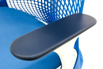 ハーマンミラー セイルチェア 2016年製 中古 前傾チルト 可動肘 SAYL Chairs デザインチェア 中古オフィス家具 ブルー画像