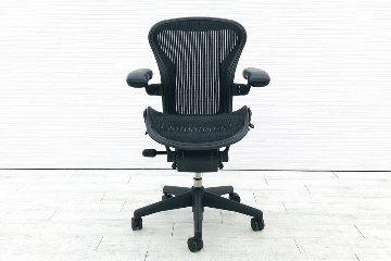 アーロンチェア Aサイズ フル装備 中古  ハーマンミラー Herman miller Aeron Chair 中古オフィス家具 肘ダイヤル画像