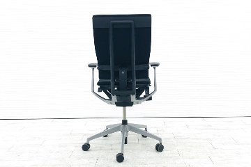 スピーナチェア イトーキ 中古 2019年製 事務椅子 クッション オフィスチェア スピーナ 固定肘 中古オフィス家具 ブラック KE-715GV-Z5T1画像
