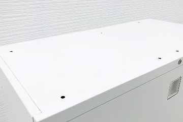 4段ラテラル スチール 中古 オカムラ レクトライン キャビネット ラテラル書庫 中古キャビネット スチール書庫 ホワイト 中古オフィス家具 4BG5ZC ZA75の画像