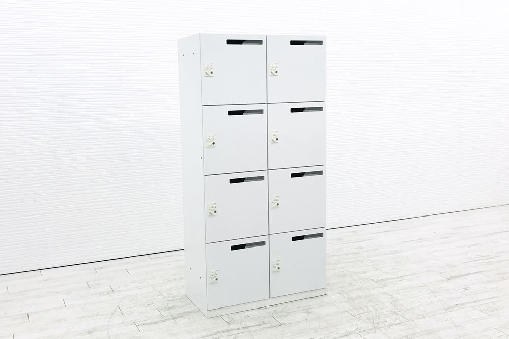 中古業務用ロッカー　ダイヤルロック付き　直接引取り限定 8人用ロッカー | 中古オフィス家具専門店のオフィスアイデア