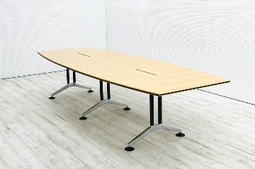 ウィルクハーン 大型会議机 中古 W3200 会議テーブル 幅3200 ミーティングテーブル 会議机 中古オフィス家具画像