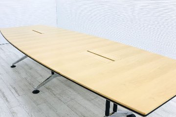 ウィルクハーン 大型会議机 中古 W3200 会議テーブル 幅3200 ミーティングテーブル 会議机 中古オフィス家具画像