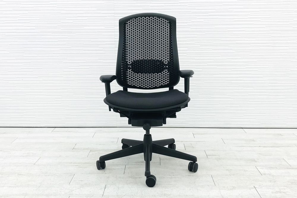 セラチェア ハーマンミラー CELLE Chairs 中古 前傾チルト 可動肘 グラファイト 中古オフィス家具 AJG1BBG1G1BK画像