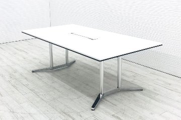 オカムラ ラティオ 中古 W2100 会議テーブル 幅2100 ミーティングテーブル 会議机 中古オフィス家具画像