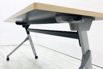 オカムラ フラプター ネスティングテーブル 会議テーブル ミーティングテーブル 中古 会議机 幅1500mm 中古オフィス家具 81F1AZ-MK37画像