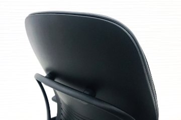 リープチェア V2 スチールケース 2016年製 中古 Steelcase Leap 中古オフィス家具 OAチェア ブラック レザー画像