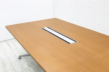 コクヨ 大型会議テーブル 中古 W3600×D1200mm×H720mm 幅3600 ミーティングテーブル 会議机 中古オフィス家具画像