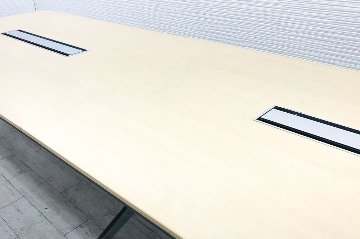 コクヨ 大型会議テーブル 中古 W4000×D1200mm×H720mm 幅4000 ミーティングテーブル 会議机 中古オフィス家具画像
