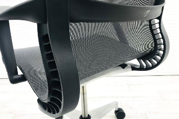 ハーマンミラー セトゥーチェア Setu Chair 中古 マルチパーパスチェア ５本脚タイプ リボンアーム グレー画像