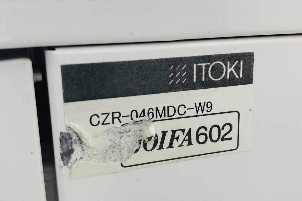 イトーキ CZRワゴン スチールワゴン 2段ワゴン 中古 収納家具 袖机 脇机 CZR-046MDC-W9 ホワイト ワゴン2段画像