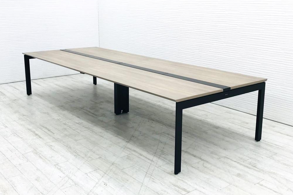 プロユニット フリーウェイ オカムラ フリーアドレスデスク オープン脚 中古 W4000 幅4000 フリアド 中古オフィス家具の画像