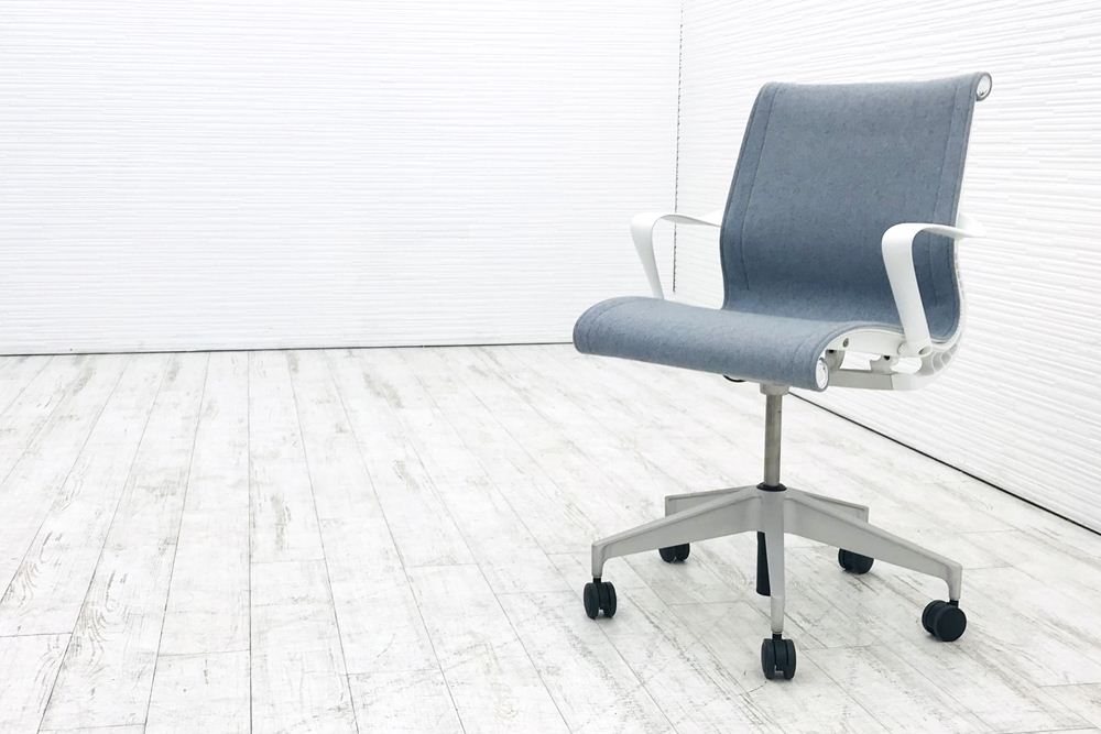 ハーマンミラー セトゥーチェア 中古 2018年製 Setu Chair マルチパーパスチェア ５本脚タイプ リボンアーム グレー系色|創作品モール  あるる
