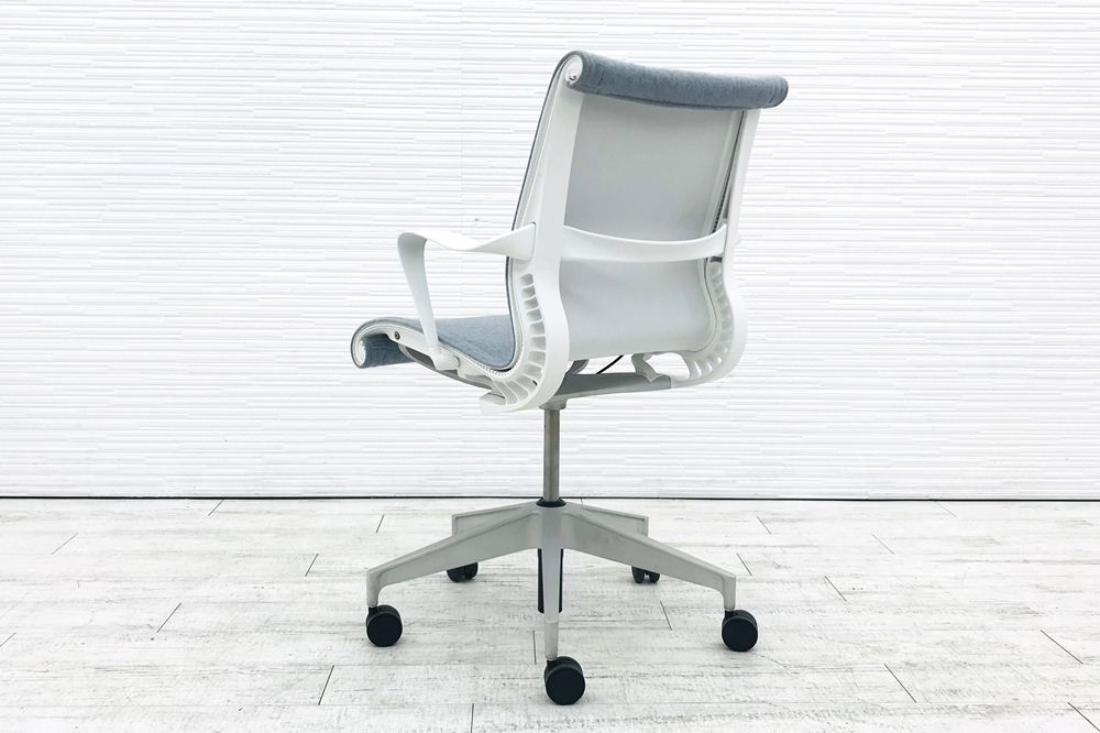 ハーマンミラー セトゥーチェア 中古 2018年製 Setu Chair マルチパーパスチェア ５本脚タイプ リボンアーム グレー系色画像