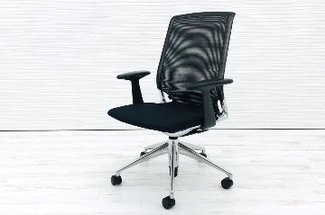 メダチェア 中古 ヴィトラ Vitra メダ MEDA 肘付 中古オフィス家具 ブラック 肘付 クッションの画像