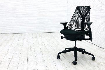 ハーマンミラー セイルチェア 中古 ダークグリーン SAYL Chairs デザインチェア 中古オフィス家具 可動肘画像