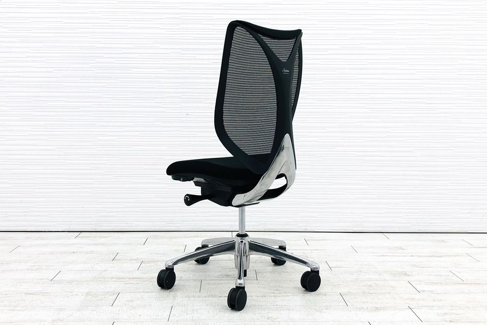 サブリナチェア 中古 オカムラ サブリナ 2013年製 ハイバック メッシュ 中古オフィス家具 事務椅子 オフィスチェア C833BR-FSY1 ブラック画像