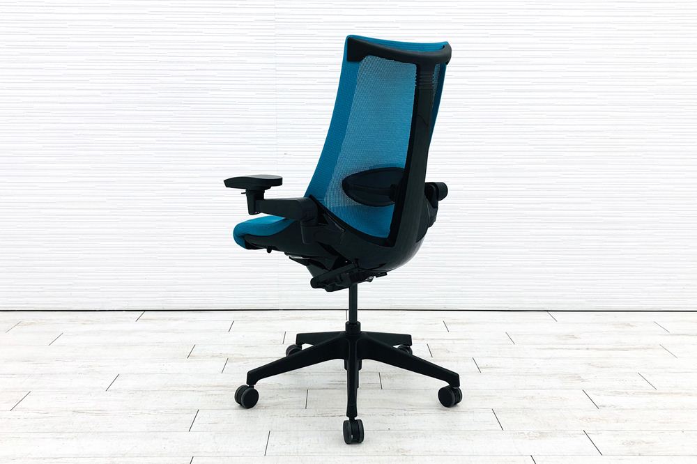アクトチェア 2022年製 中古 イトーキ Act 可動肘 ランバーサポート 事務椅子 ITOKI 中古オフィス家具 ストロングブルー画像