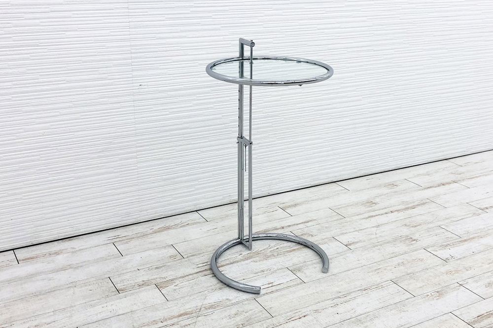 クラシコン ClassiCon アジャスタブルテーブル 中古 カフェテーブル サイドテーブル ガラステーブル インテリアテーブルの画像