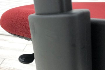 スチールケース リープチェア V2 中古 クッション Steelcase Leap 中古オフィス家具 OAチェア レッド 46216179の画像