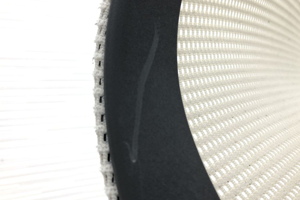 オカムラ コンテッサチェア 中古 2015年製 エクストラハイバック 高機能チェア 大型ヘッドレスト 座レザー 中古オフィス家具 ホワイト画像