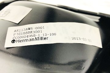 アーロンチェア ハーマンミラー Bサイズ フル装備 中古 ポスチャーフィット メッシュ Herman Miller 中古オフィス家具 肘レバータイプ AE113AWB-0001画像