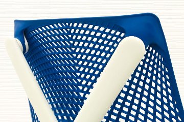 ハーマンミラー セイルチェア 中古 【前傾チルト無】 SAYL Chairs デザインチェア 中古オフィス家具 固定肘 ブルーの画像