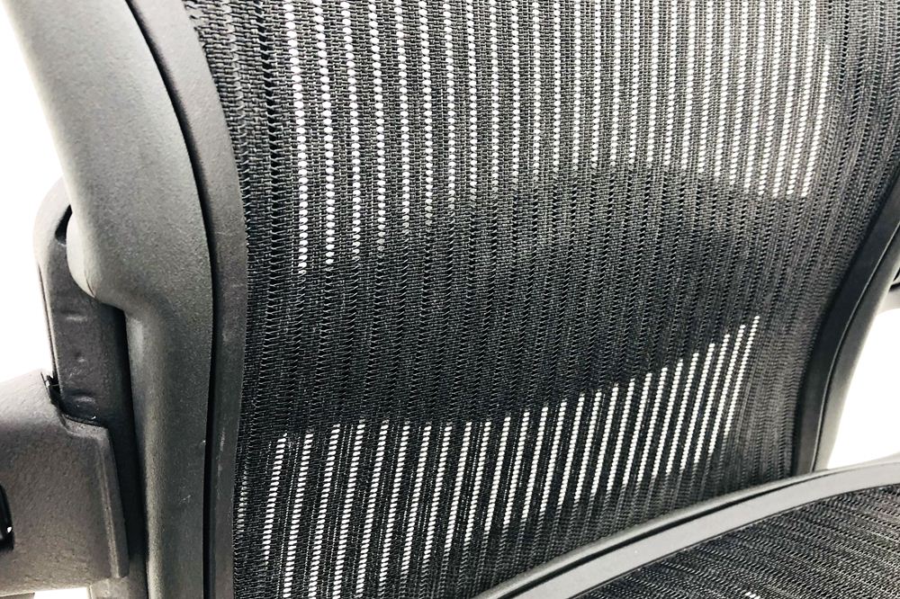 ハーマンミラー アーロンチェア 中古 Bサイズ フル装備 アーロン ランバーサポート Herman Miller 中古オフィス家具 肘レバー画像