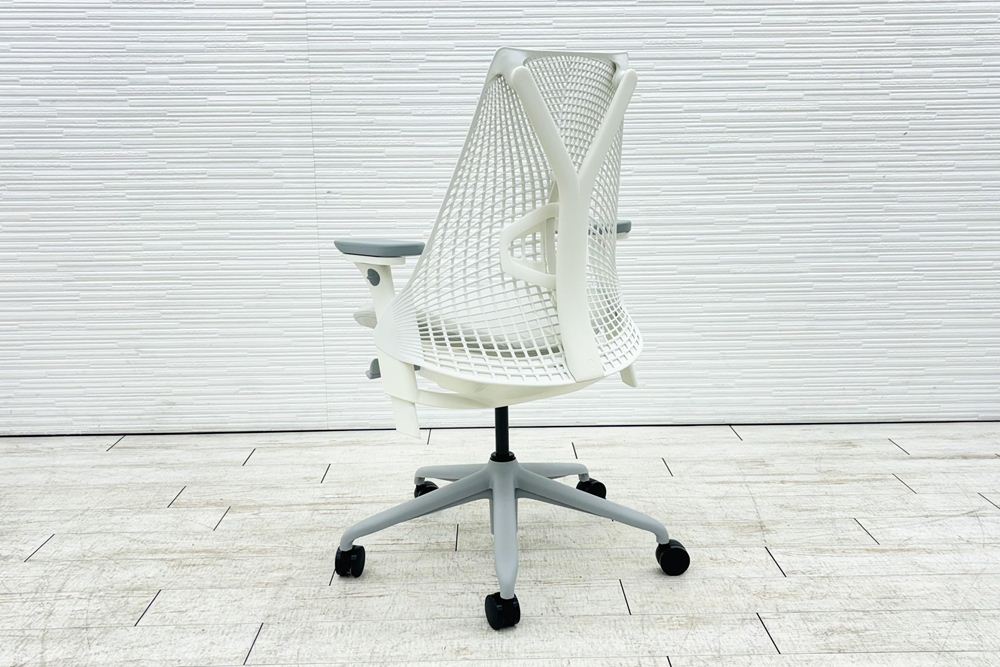 【未開封未使用品】 ハーマンミラー セイルチェア ミドルバック 中古 Herman Miller 中古オフィス家具 フルアジャスタブルアーム ランバーサポート グレーの画像