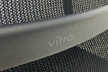 ヴィトラ フィジックスチェア 中古 2018年製 Vitra Physix 肘付 中古オフィス家具 メッシュ アルベルト・メダ ブラックの画像
