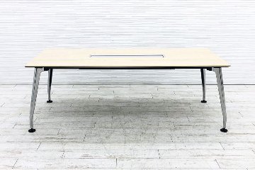 サイビ コクヨ 中古 幅2100 SAIBI 小型会議テーブル ミーティングテーブル 中古オフィス家具 2100/900/720画像