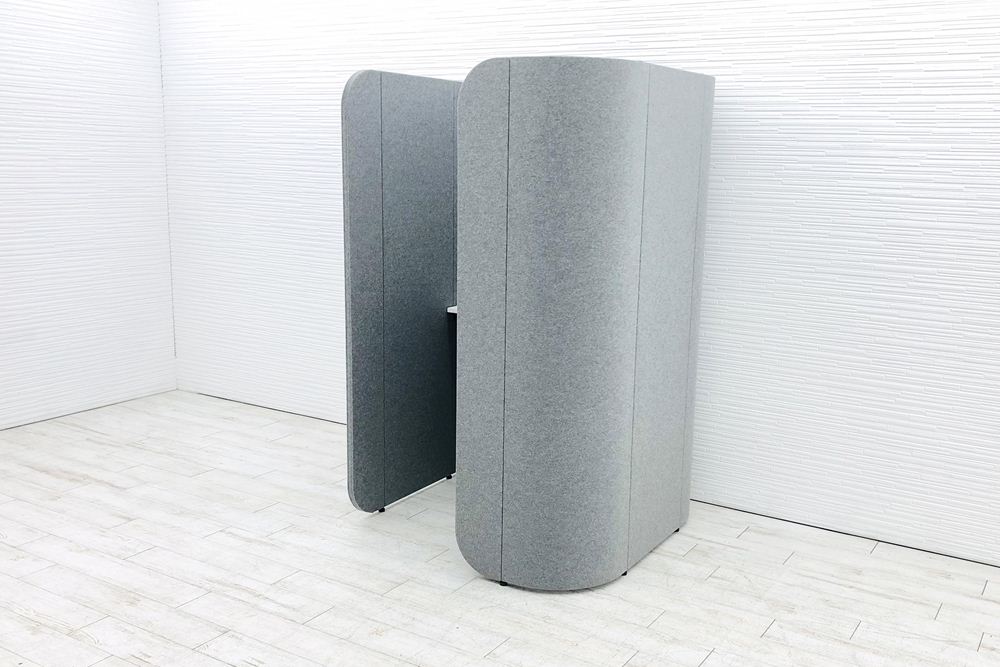 イトーキ アドサイト フォーンブース 中古 パーテーション ワークスペース 中古オフィス家具 電源コード付き 1167/1167/1800の画像