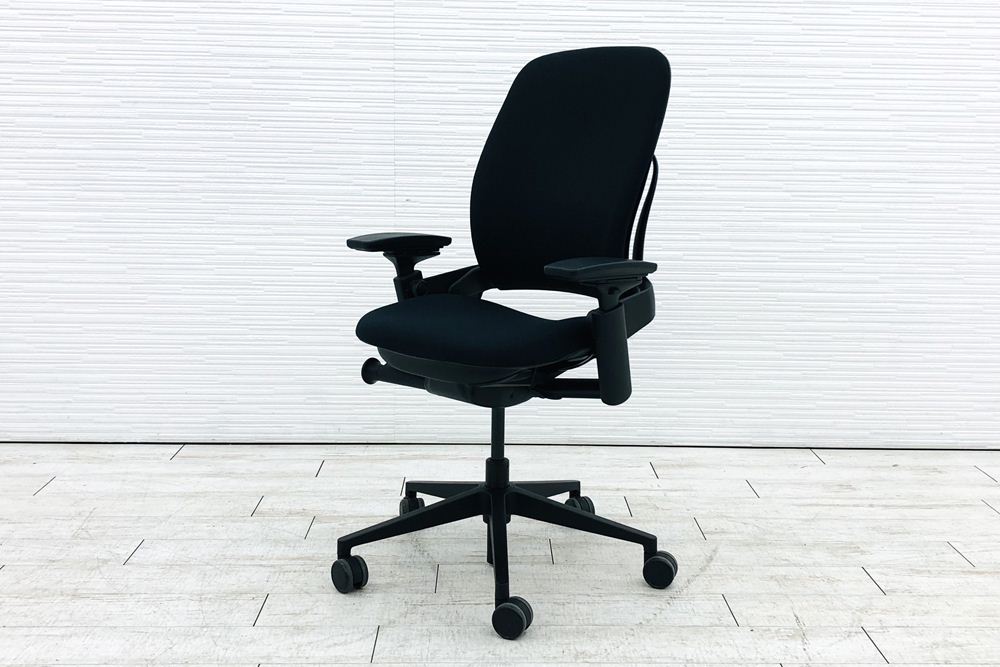 スチールケース リープチェア V2 中古 ブラック クッション Steelcase Leap 中古オフィス家具 LEAP-10100の画像