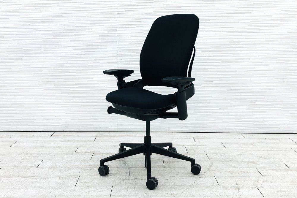 スチールケース リープチェア V2 中古 ブラック クッション Steelcase Leap 中古オフィス家具 LEAP-10100画像