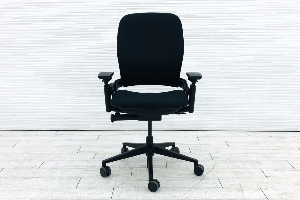 スチールケース リープチェア V2 中古 ブラック クッション Steelcase Leap 中古オフィス家具 LEAP-10100の画像